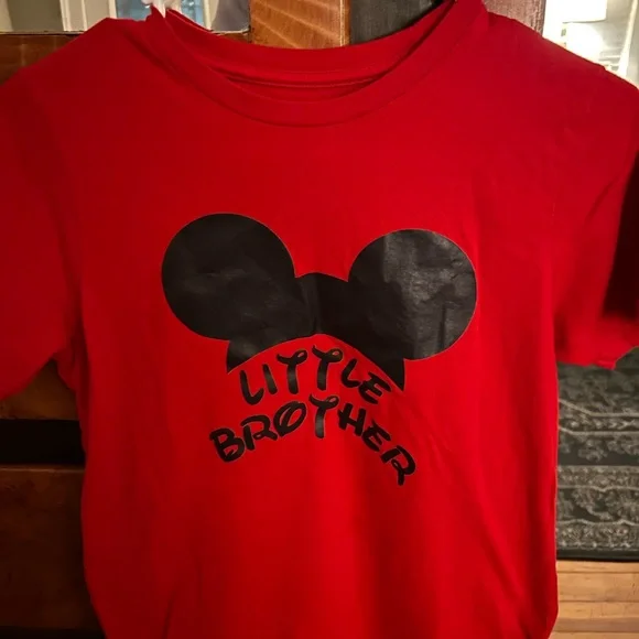 Red Little Brother Kids T-Shirt - Picture 1 of 1